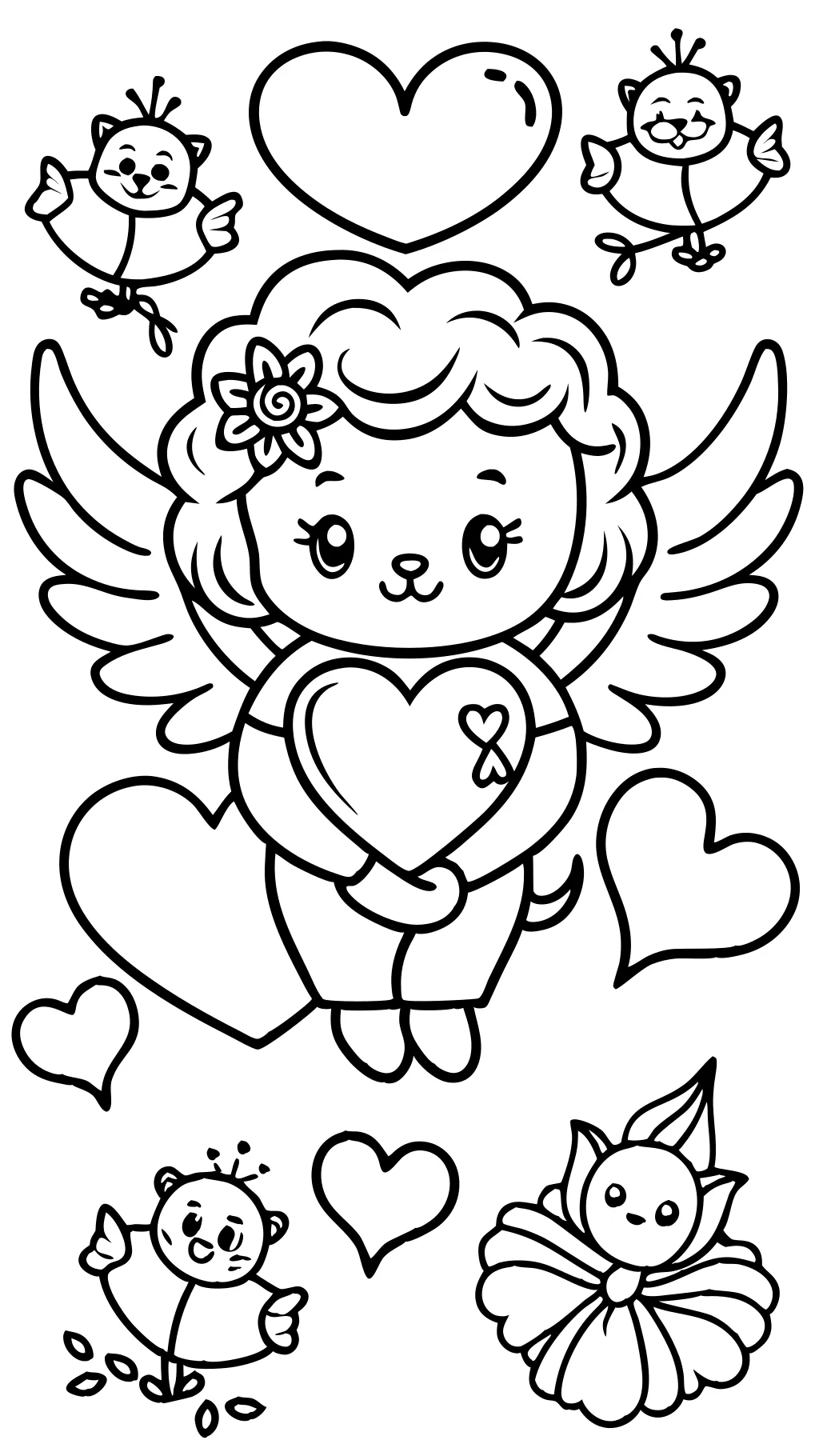 valentines day coloring pages